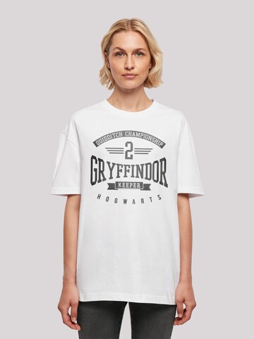 F4NT4STIC Shirt 'Harry Potter Gryffindor Keeper' in White: front