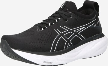 Chaussure de course 'Nimbus 25' ASICS en noir : devant