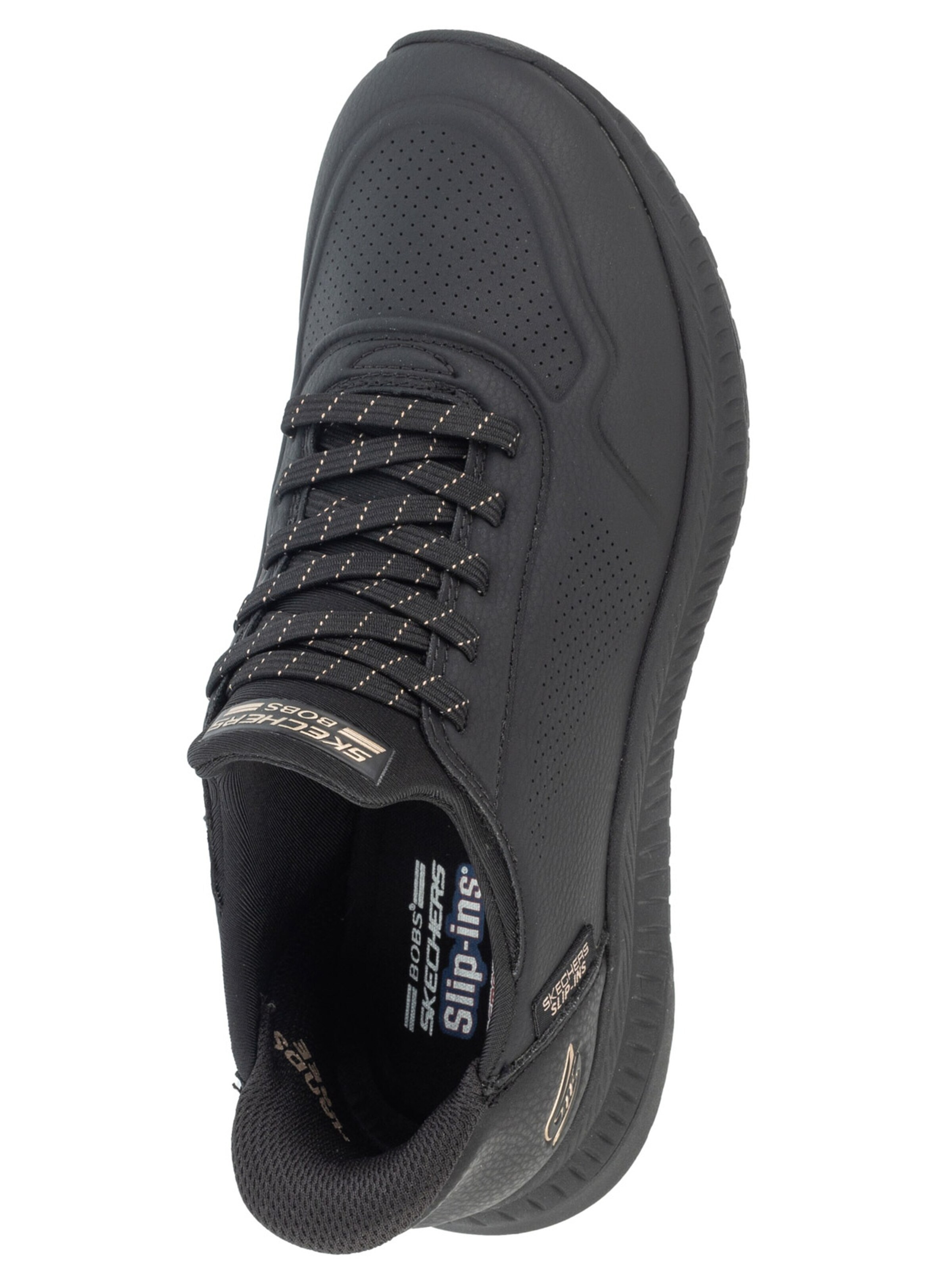 SKECHERS Sneakers laag 'Skechers Slip-Ins: Bobs Squad 4 - Key Look' in Zwart