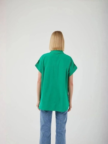 MixRay - Camisa oversized em verde