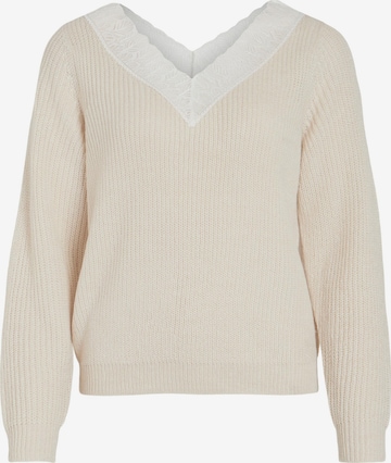 VILA Sweater 'Glacy' in Beige: front