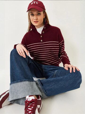 Pull-over Bianco Lucci en rouge