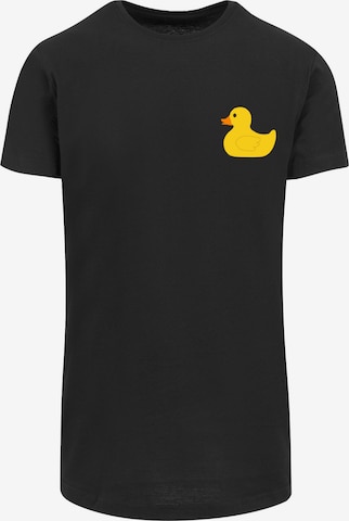 F4NT4STIC Shirt 'Yellow Rubber Duck' in Black: front