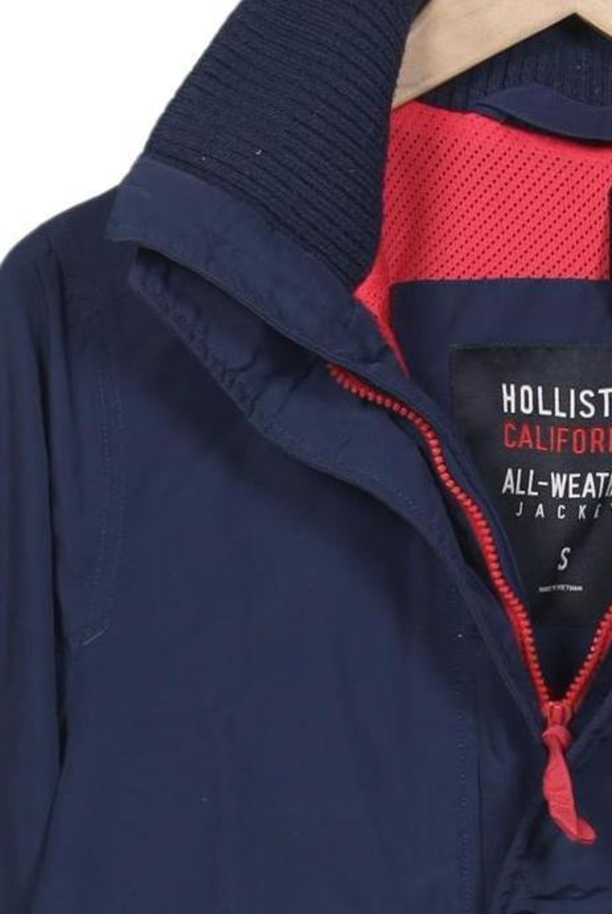 HOLLISTER Jacket & Coat in S in Blue