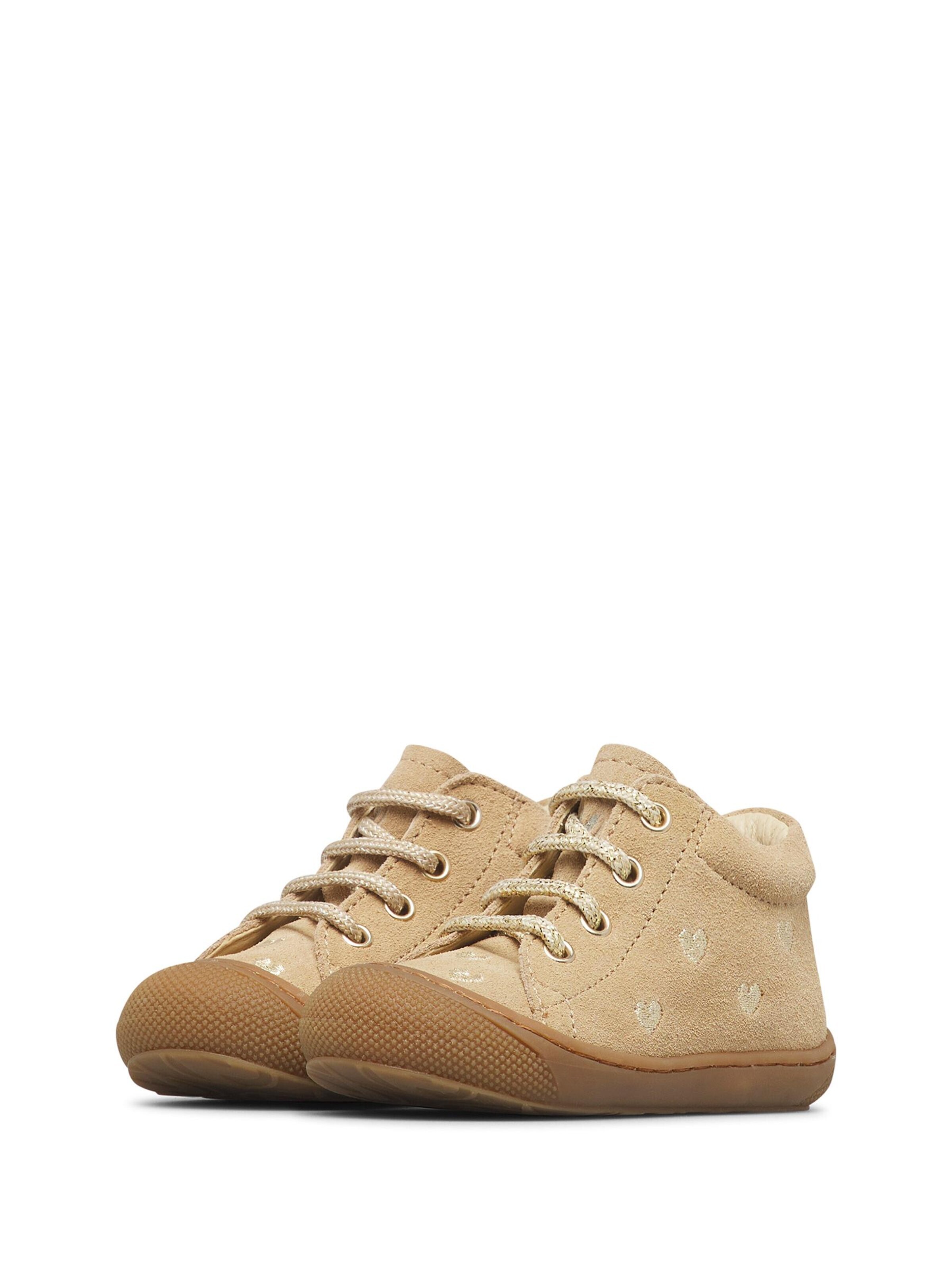 NATURINO Trainers 'COCOON EMBR.HEARTS' in Beige