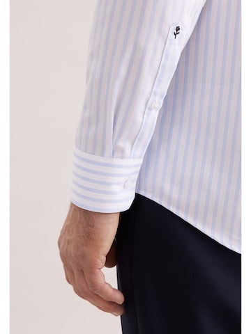 SEIDENSTICKER Regular fit Business shirt ' Schwarze Rose ' in Blue