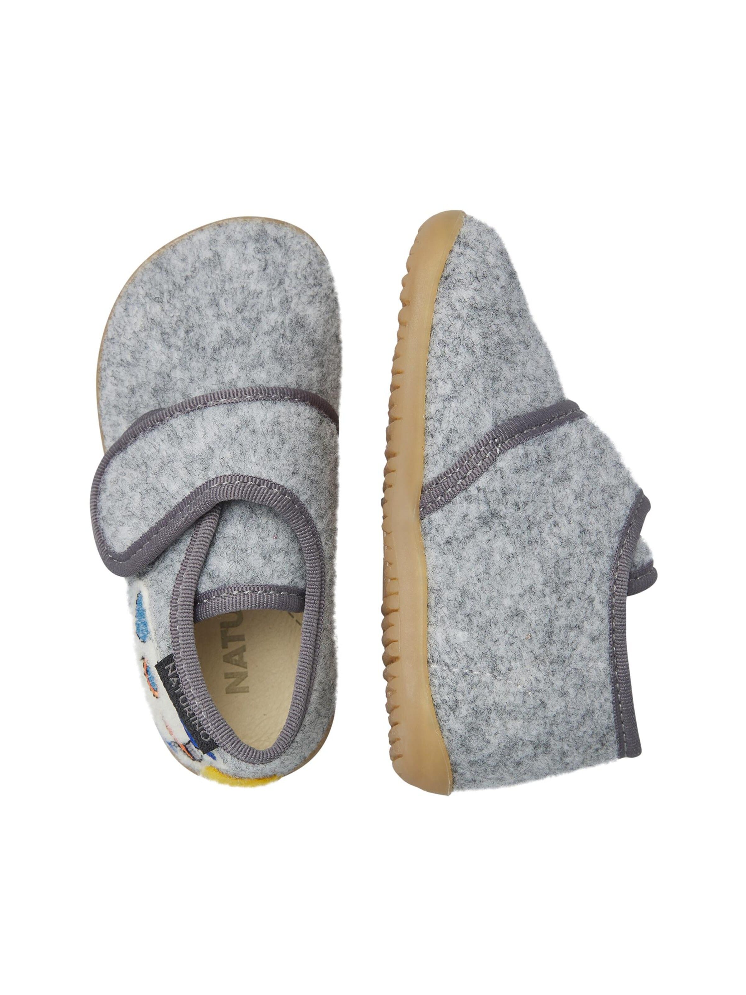 NATURINO Huisschoenen 'BEXO' in Grijs