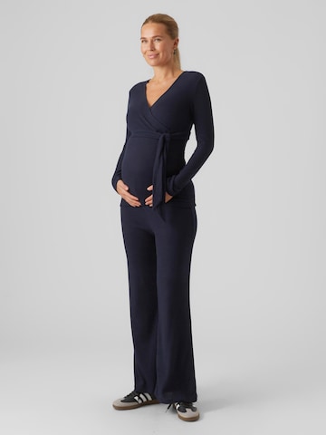 MAMALICIOUS Blouse 'Annette Tess' in Blue