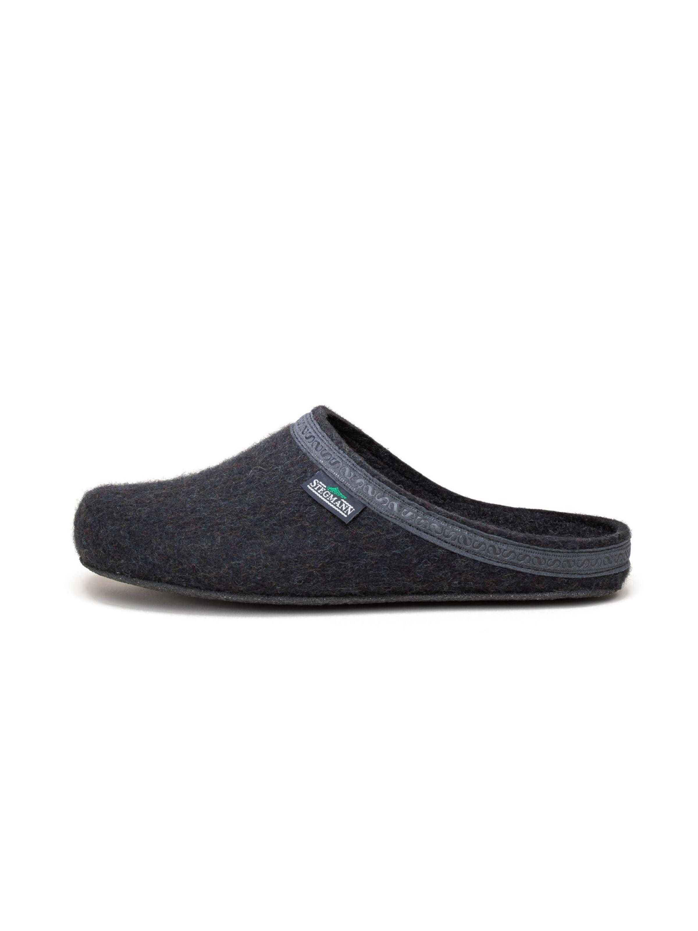 Stegmann Hausschuh 'Filzclogs Stegmann 127'‌‌‌ in Grau: Vorderseite