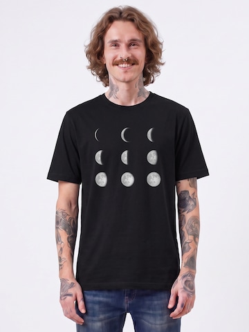 T-Shirt 'Moonphases' Watapparel en noir : devant