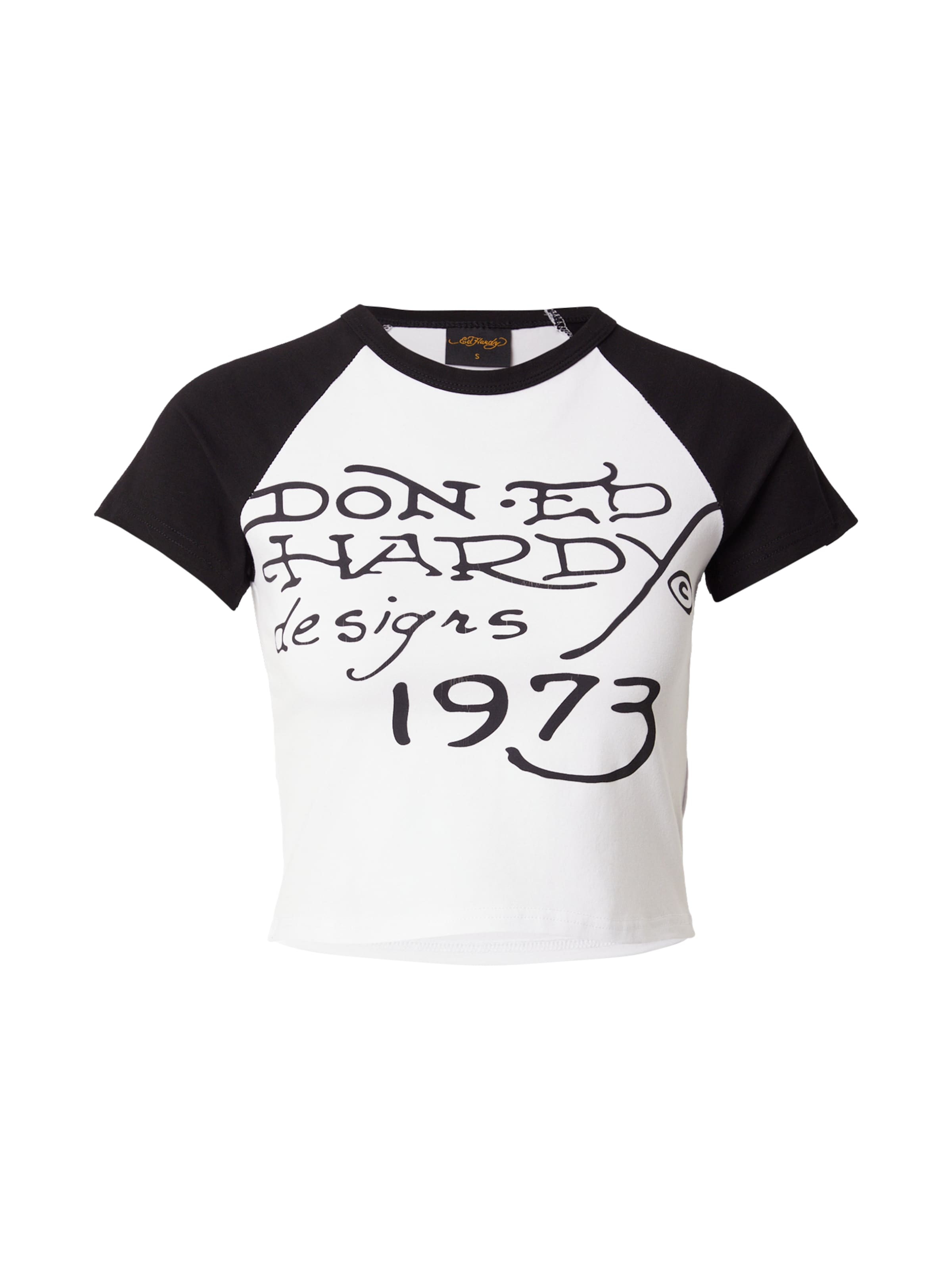 Ed Hardy - Camiseta en blanco: frente