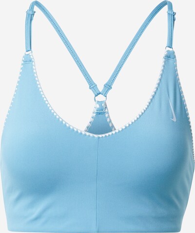 Sutien sport NIKE pe albastru deschis / alb, Vizualizare produs