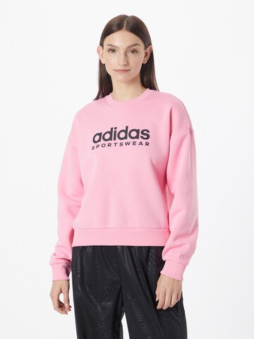 ADIDAS SPORTSWEAR Спортивный свитшот 'All Szn Fleece Graphic' в Ярко-розовый: спереди