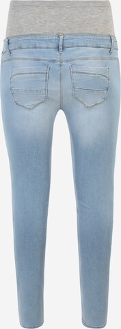 Mamalicious Curve Slimfit Jeans 'Savanna' in Blauw