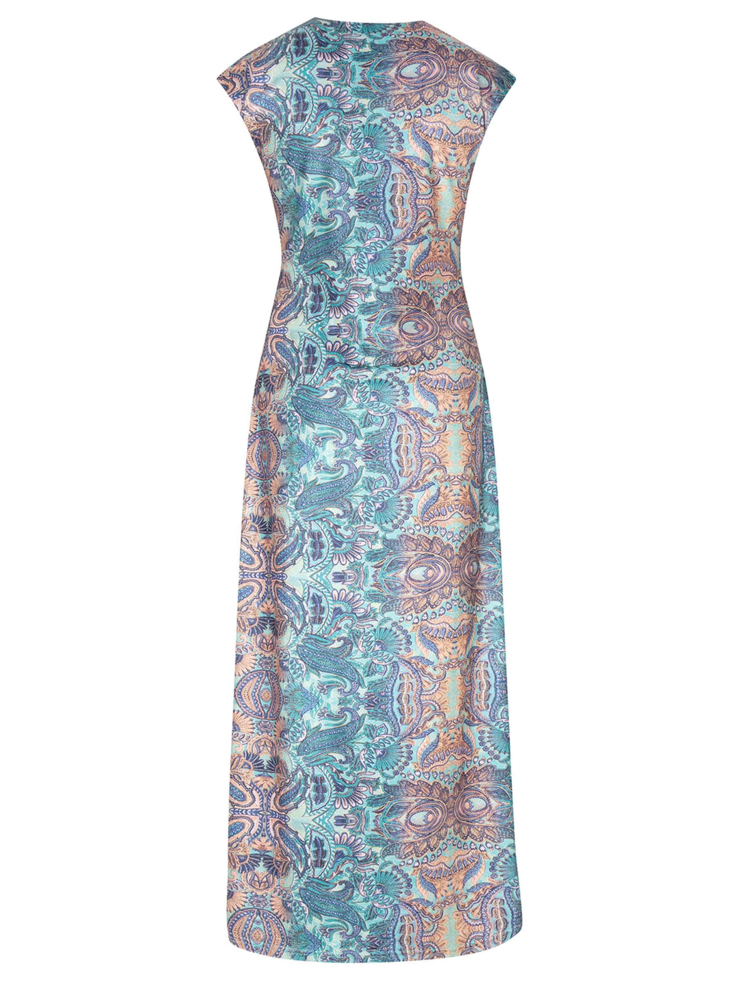 Chic by Lirette Jurk 'Kimono dress Quetzal' in Blauw