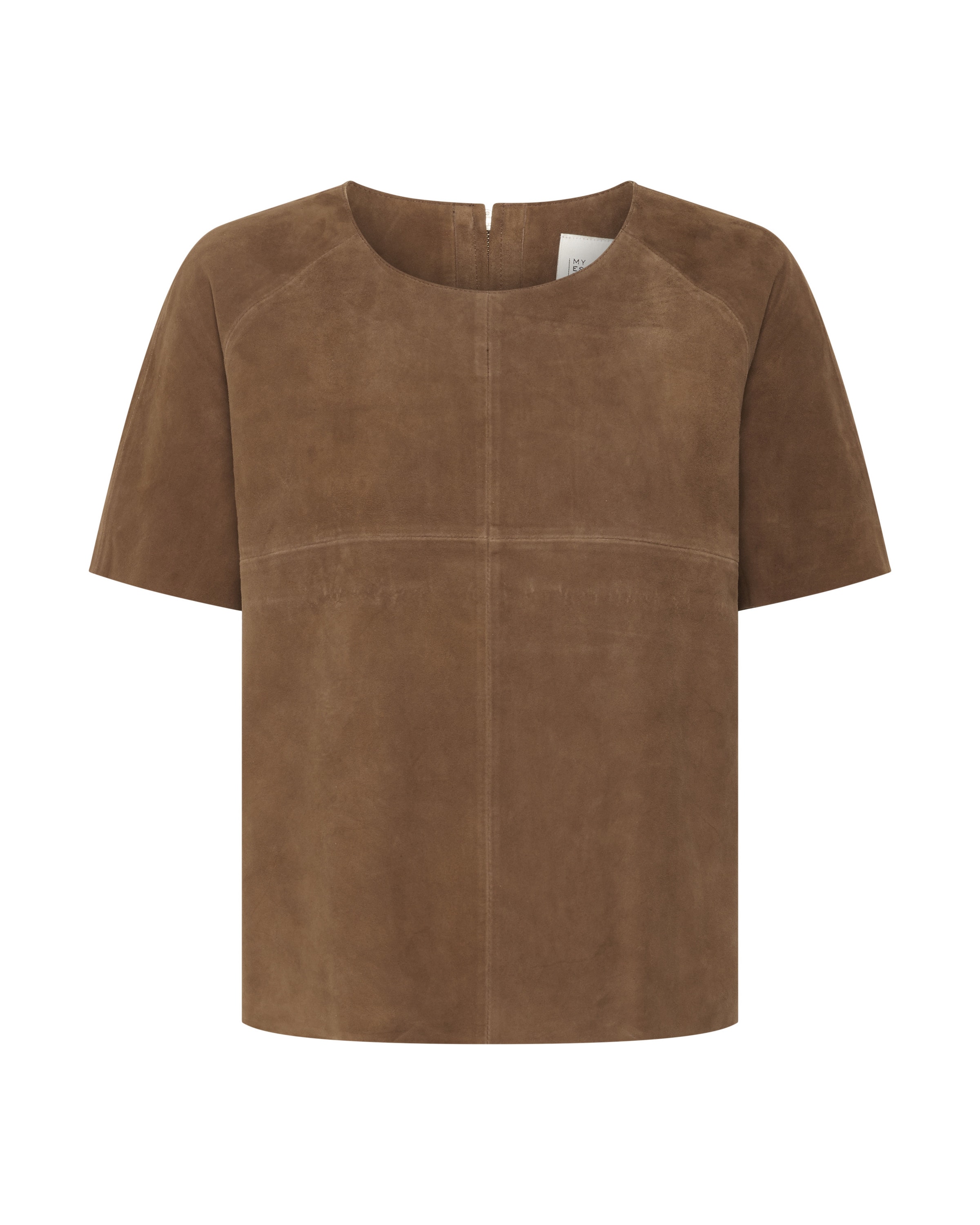 My Essential Wardrobe Shirt 'Petra' in Bruin: voorkant