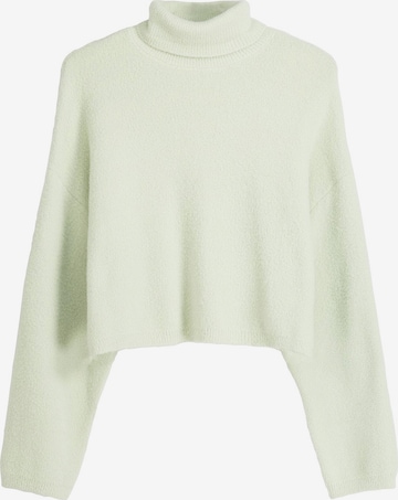 Bershka Sweter w kolorze zielony: przód