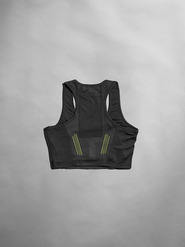 SUPERREBEL® GEAR Bustier Sport-BH 'BETTE' in Schwarz