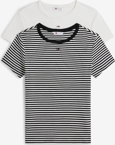 Tommy Jeans Majica 'ESSENTIAL' u crna / bijela, Pregled proizvoda
