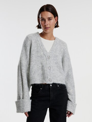 EDITED Knit Cardigan 'Violetta' in Grey: front