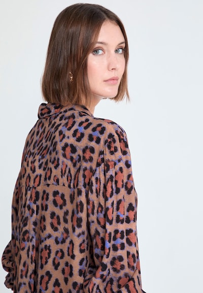 Lola Casademunt Blúzka - hnedá / fialová / svetlofialová / čierna, Produkt