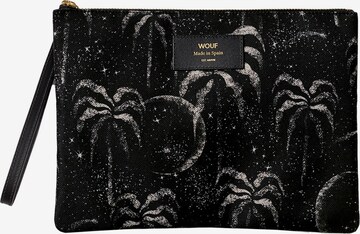 Wouf Clutch in Black: front