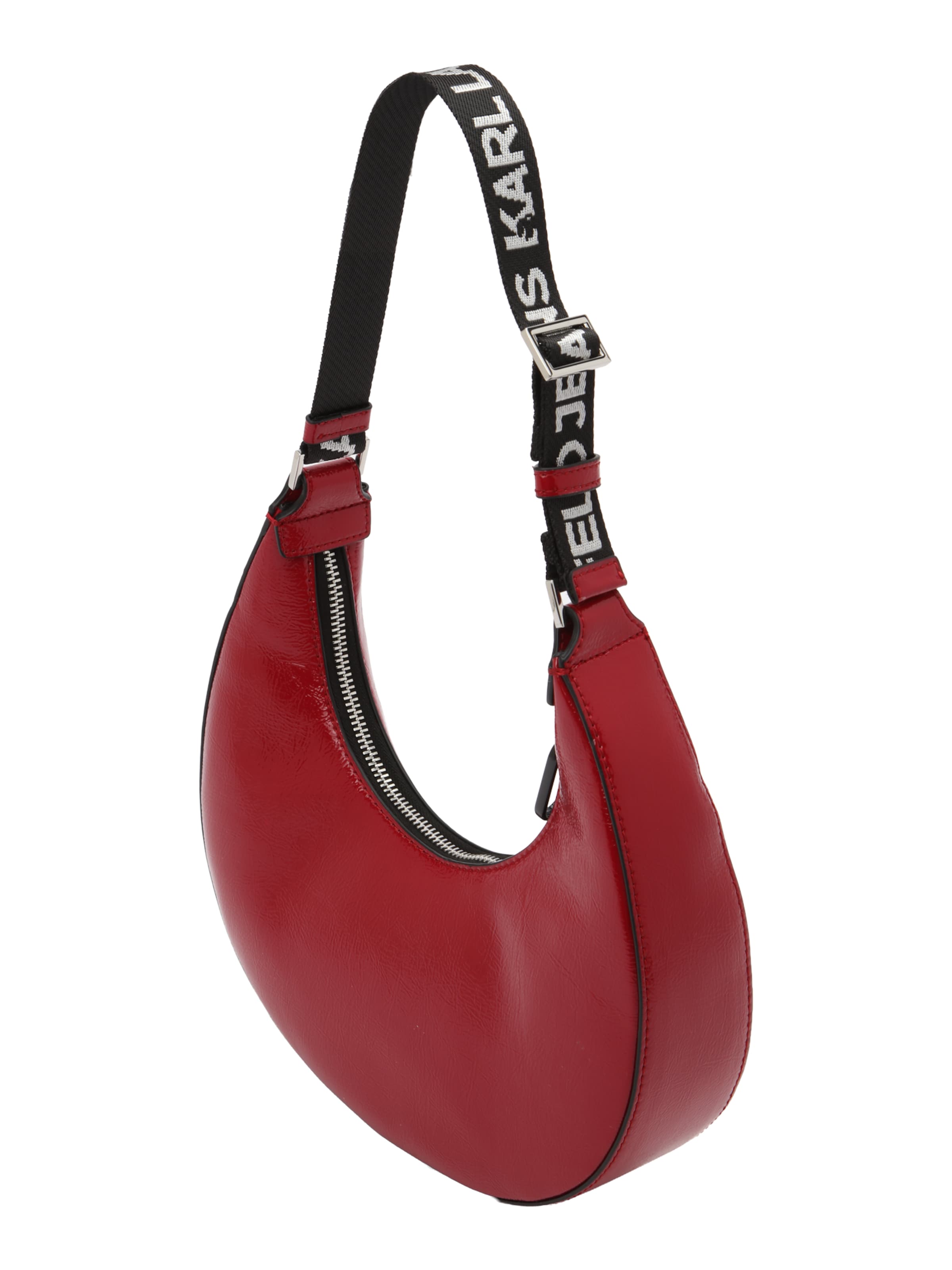 KARL LAGERFELD JEANS Schoudertas 'GLOSSY' in Rood