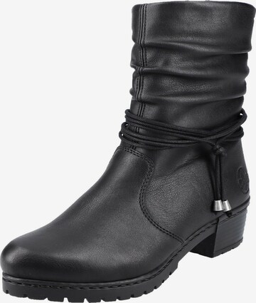 Bottines Rieker en noir : devant