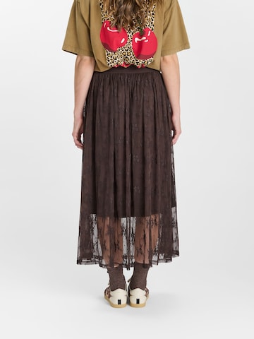 Jupe 'Meryl' Le Temps Des Cerises en marron