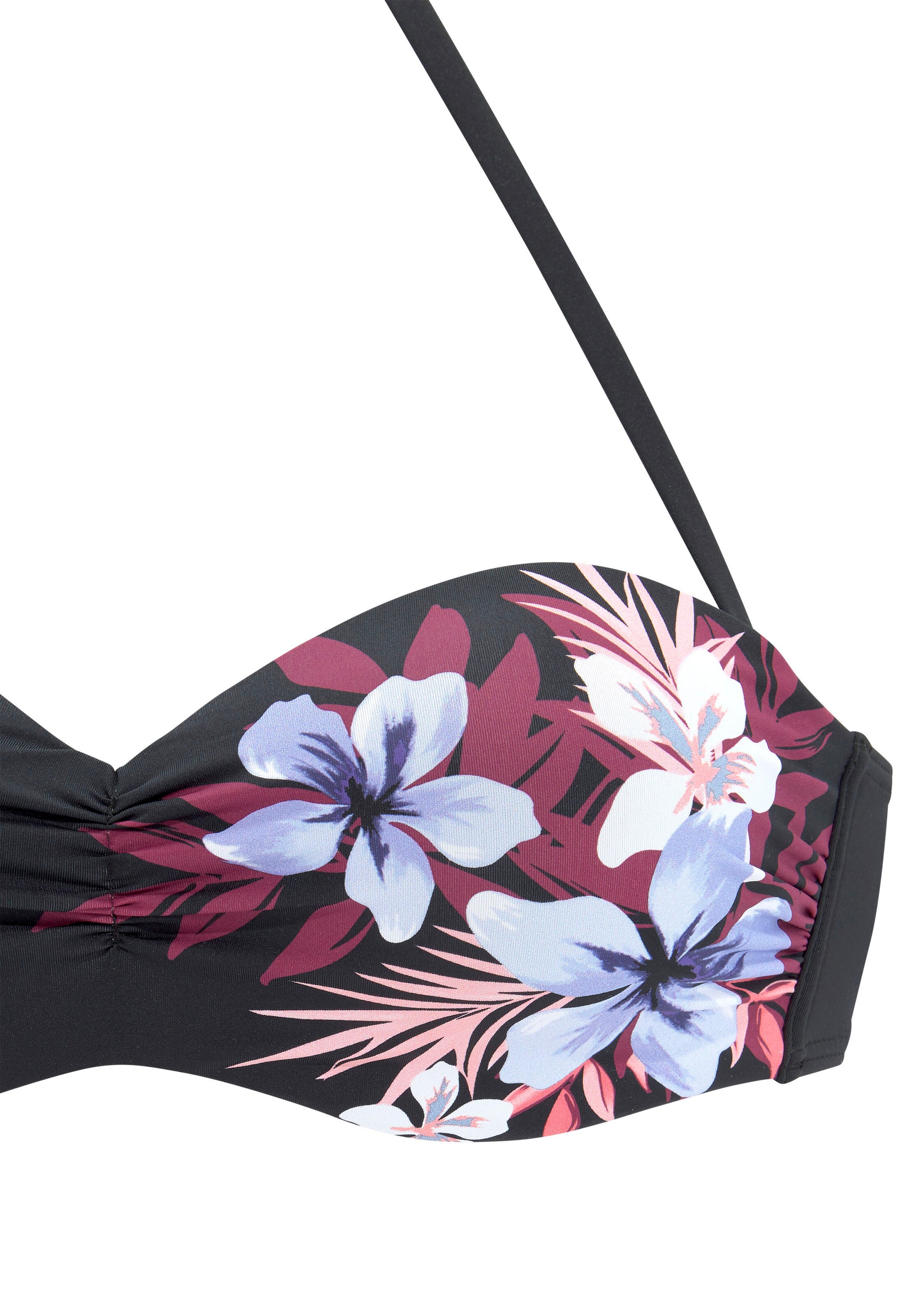 LASCANA Бандо Бикини в Черный