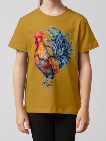 watabout.kids Shirt 'Grimmiger Gockel' in Yellow