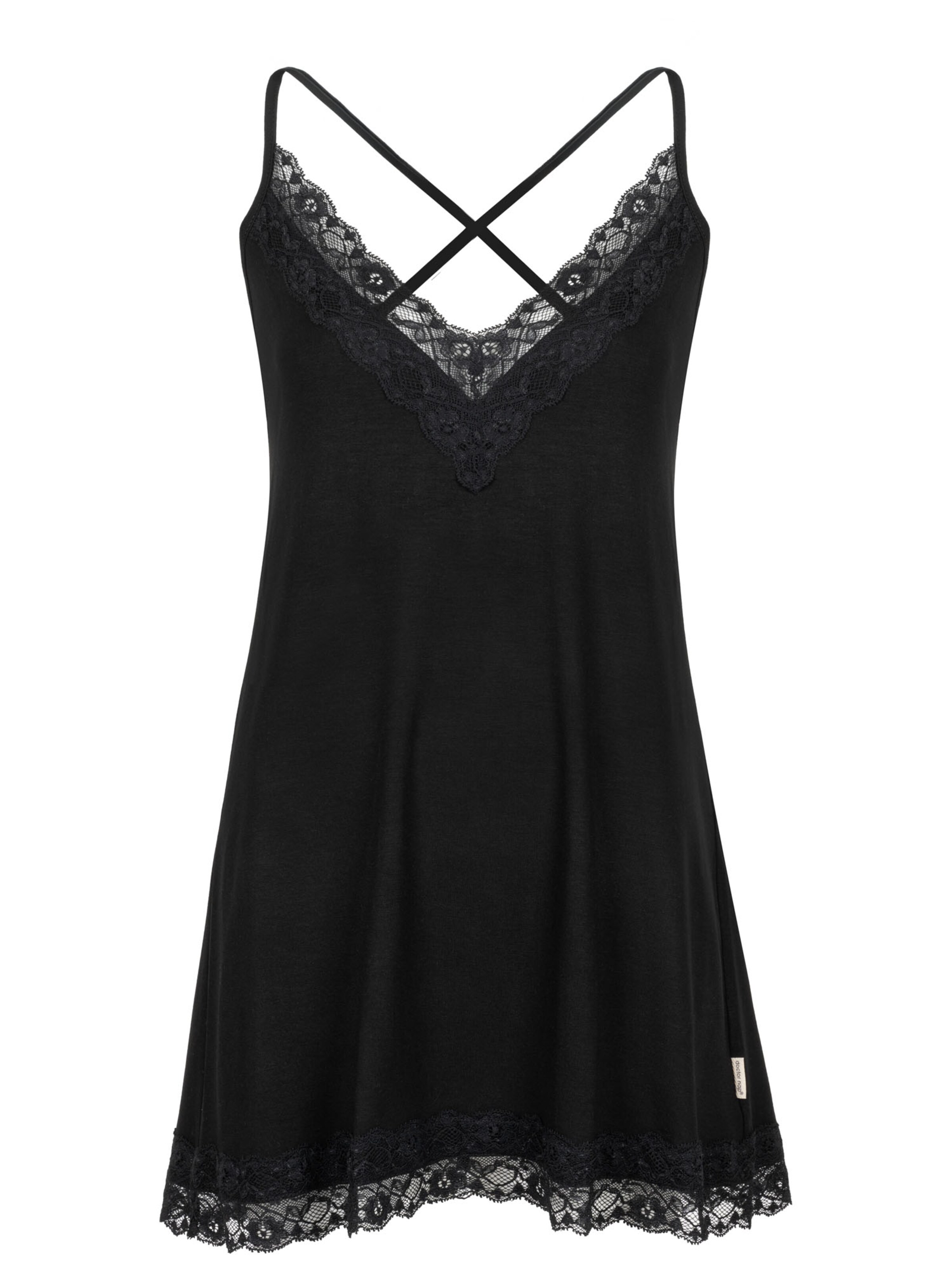 Doctor nap Nachthemd 'Doctor Nap'‌ in Schwarz: Vorderseite