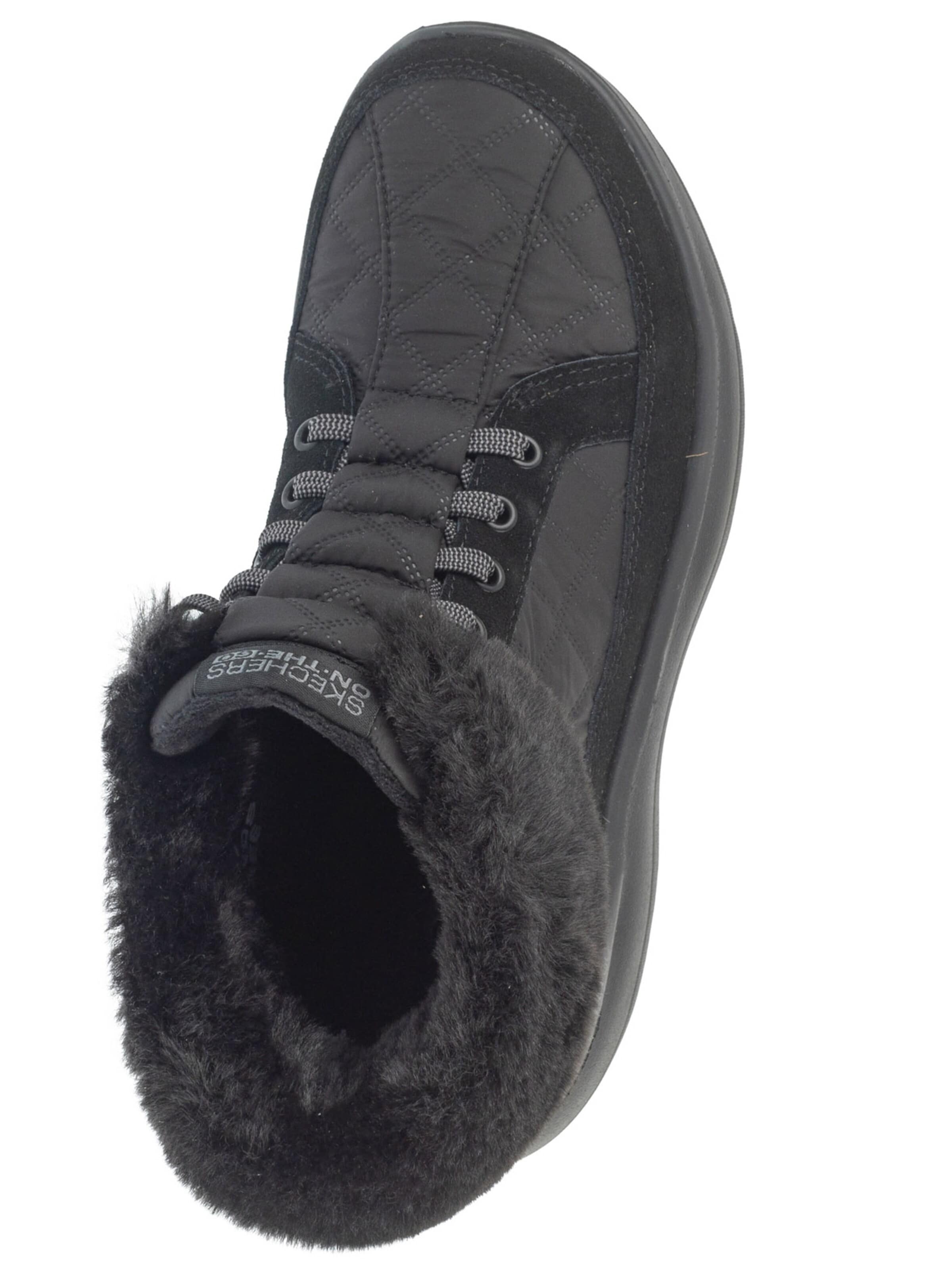 SKECHERS Veterlaarzen in Zwart