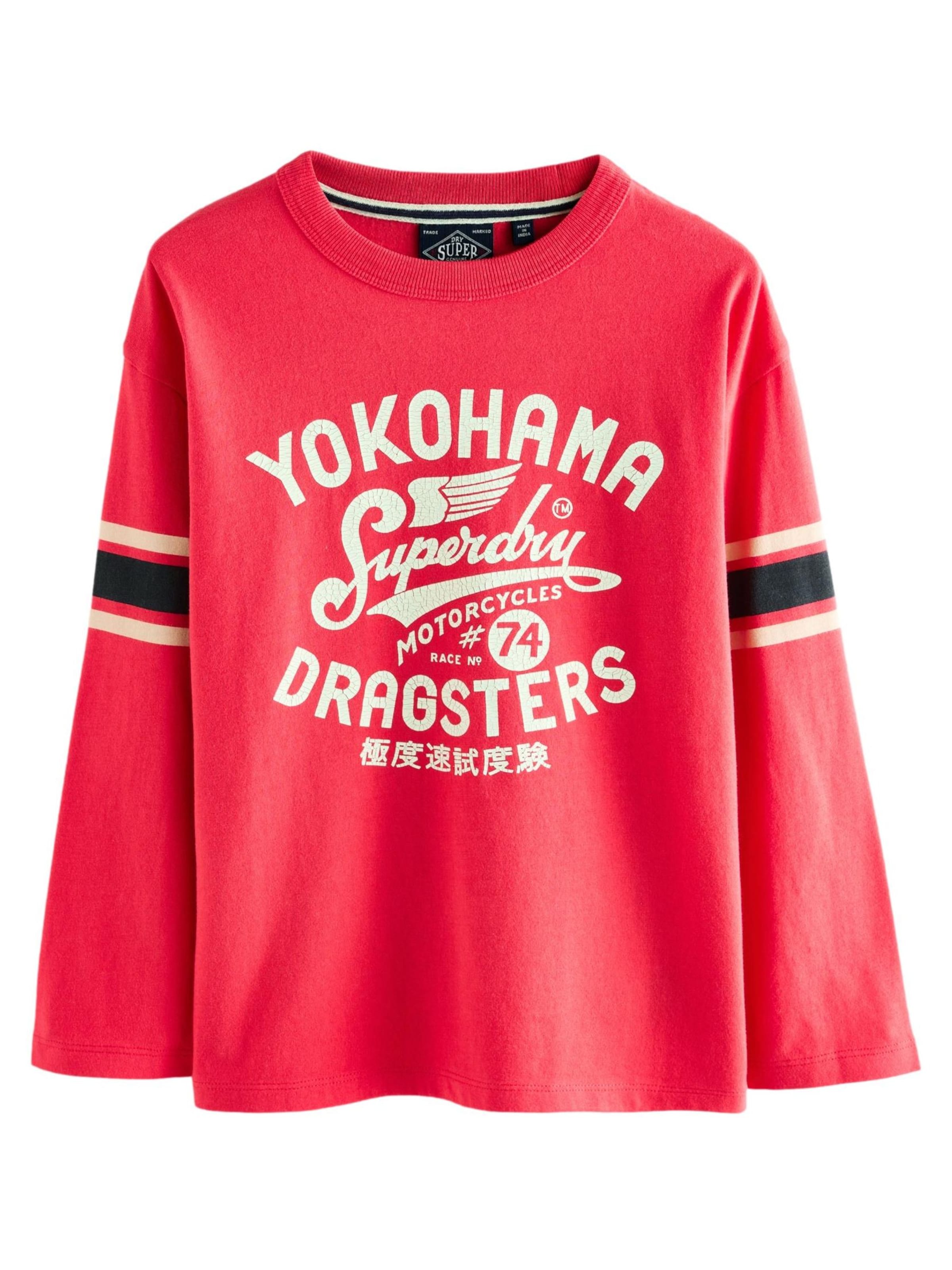 raudona Superdry Marškinėliai: priekis