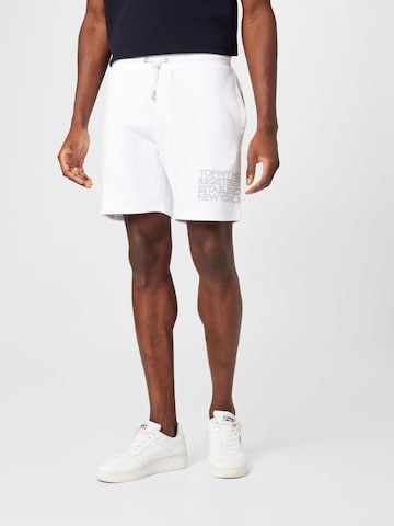 Regular Pantalon TOMMY HILFIGER en blanc : devant