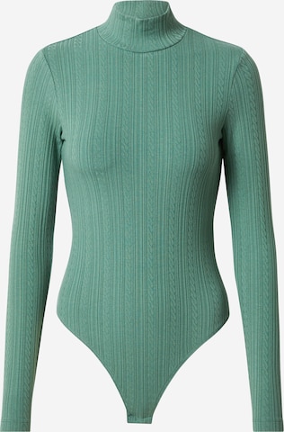 millane Shirt Bodysuit 'Gloria' in Green: front