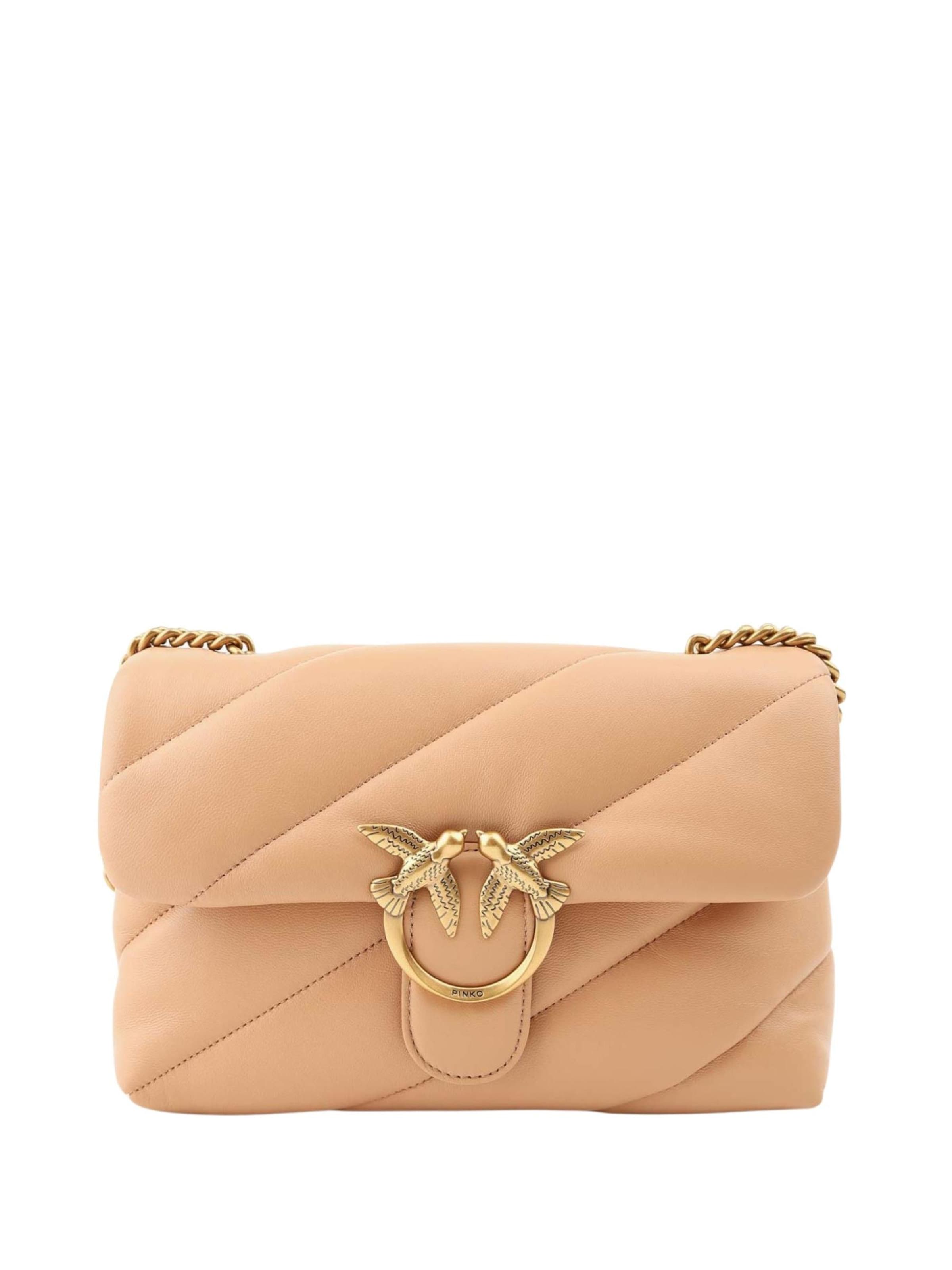 PINKO Handbag 'Pinko Sacs à main Love Puff Classic Cl Sheep Nap Rose' in Pink: front