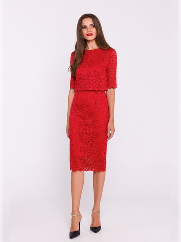 Stylove - Vestido en rojo: frente