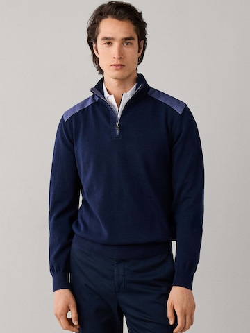 Hackett London Sweater in Blue: front