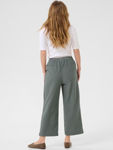 Kaffe Wide leg Pants 'KANaya' in Green