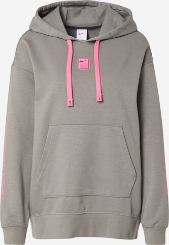 Sweat de sport NIKE en gris : devant