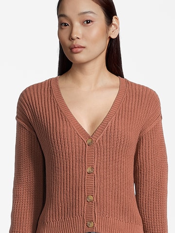 AÉROPOSTALE Knit Cardigan in Brown