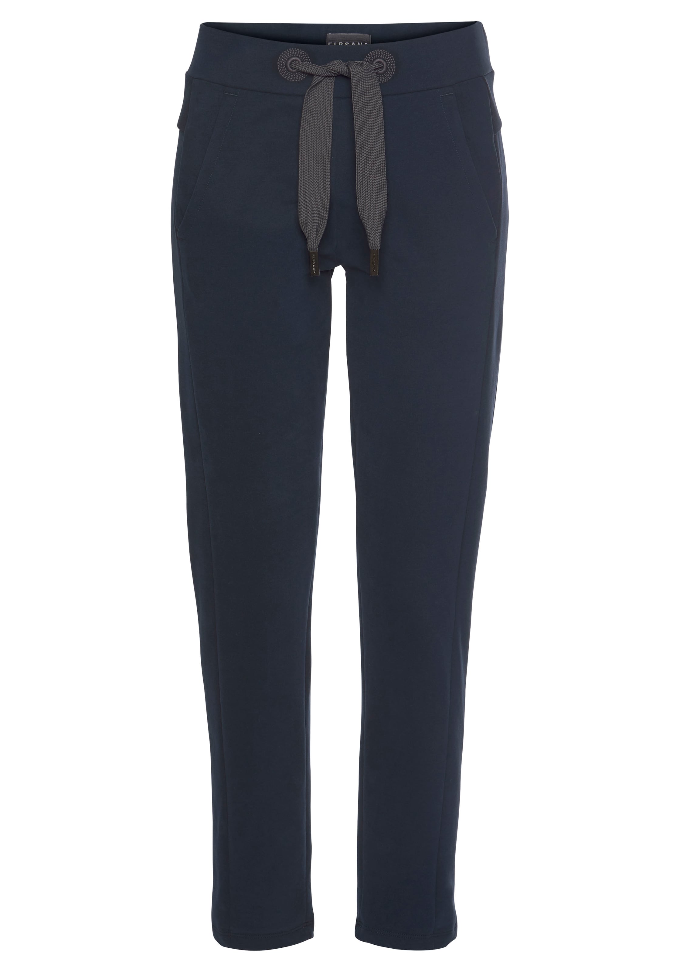Elbsand Tapered Trousers in Blue: front