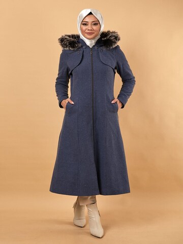MODAMIHRAM Winterjas in Blauw: voorkant