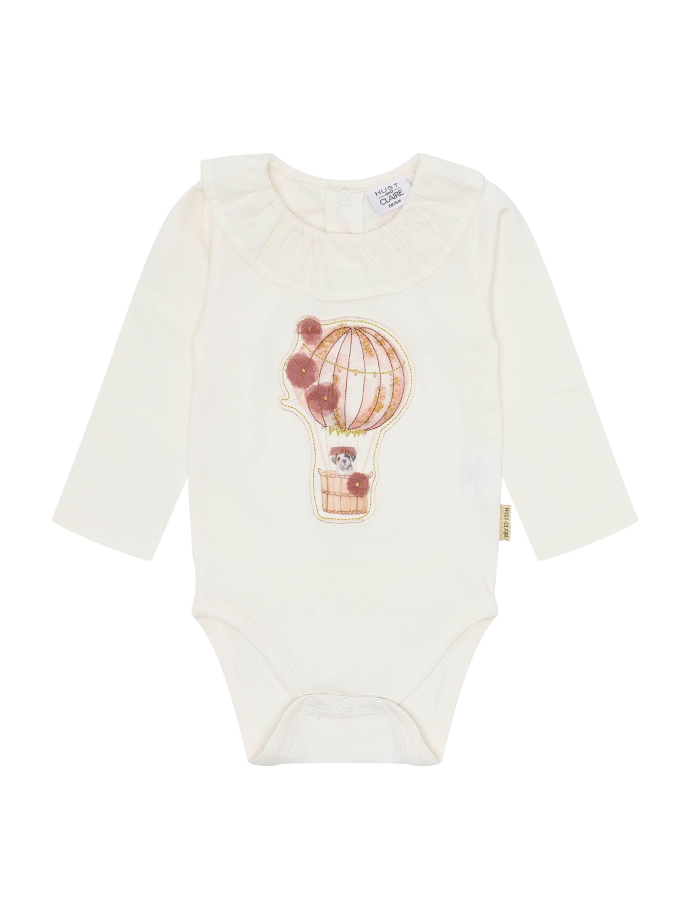 Hust & Claire - Macacão/Body 'Britt New' em branco: frente