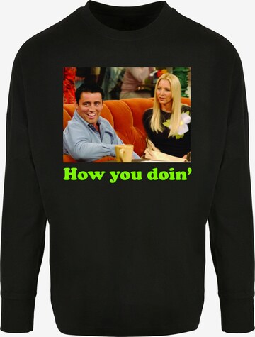 ABSOLUTE CULT Sweatshirt 'Friends - How you Doin' in Black: front