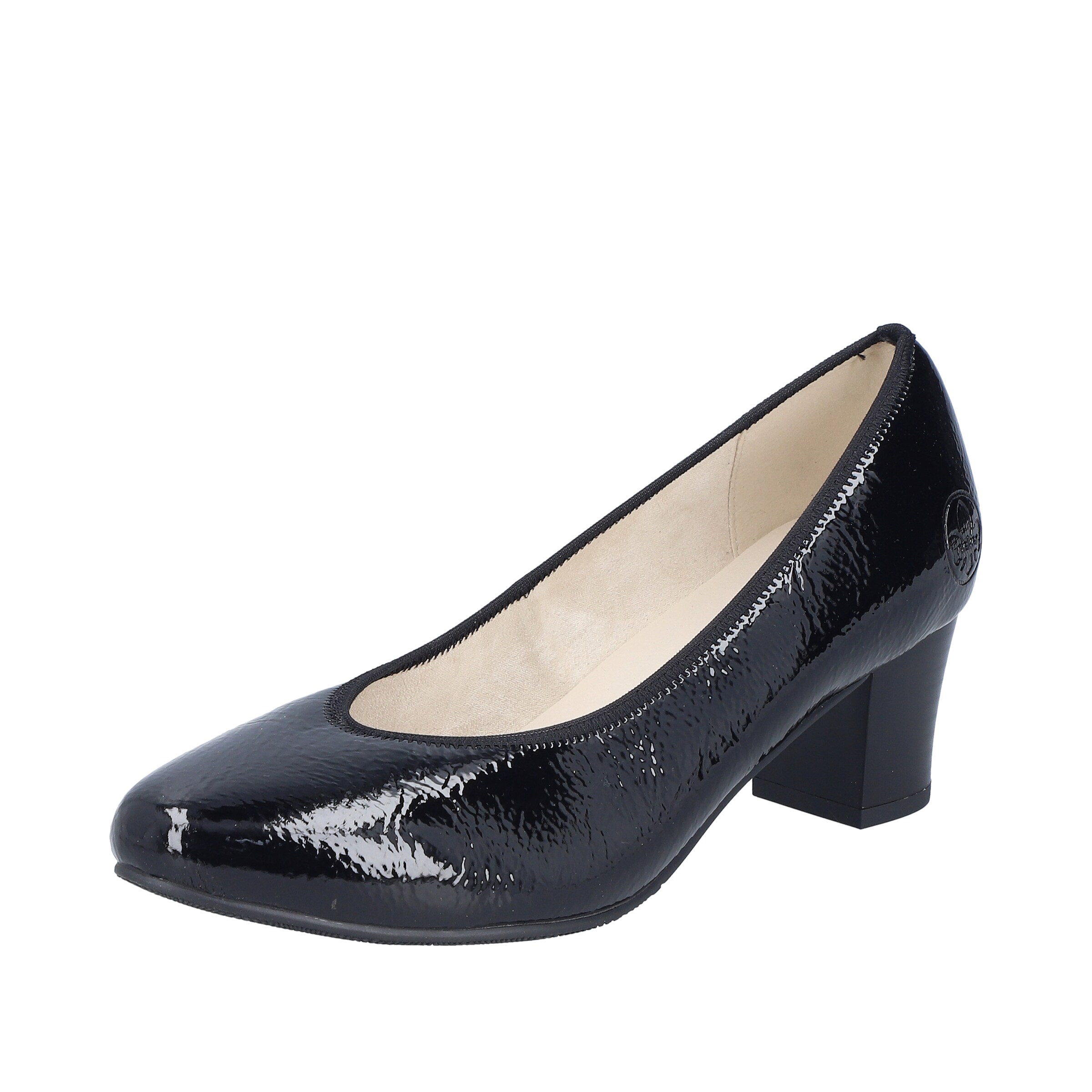 Escarpins ' 44650 ' Rieker en noir : devant