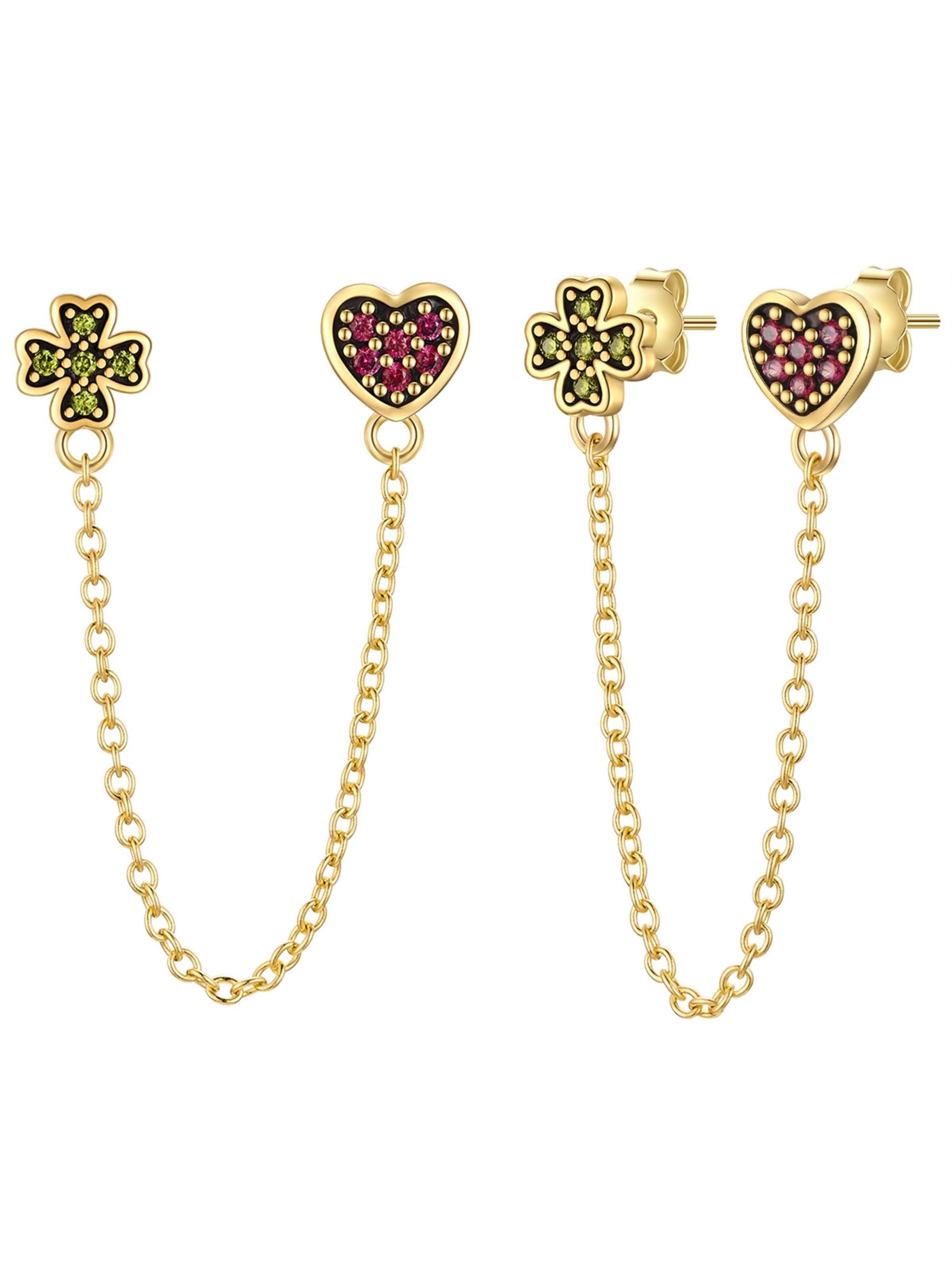 Boucles d'oreilles Glanzstücke München en or : devant