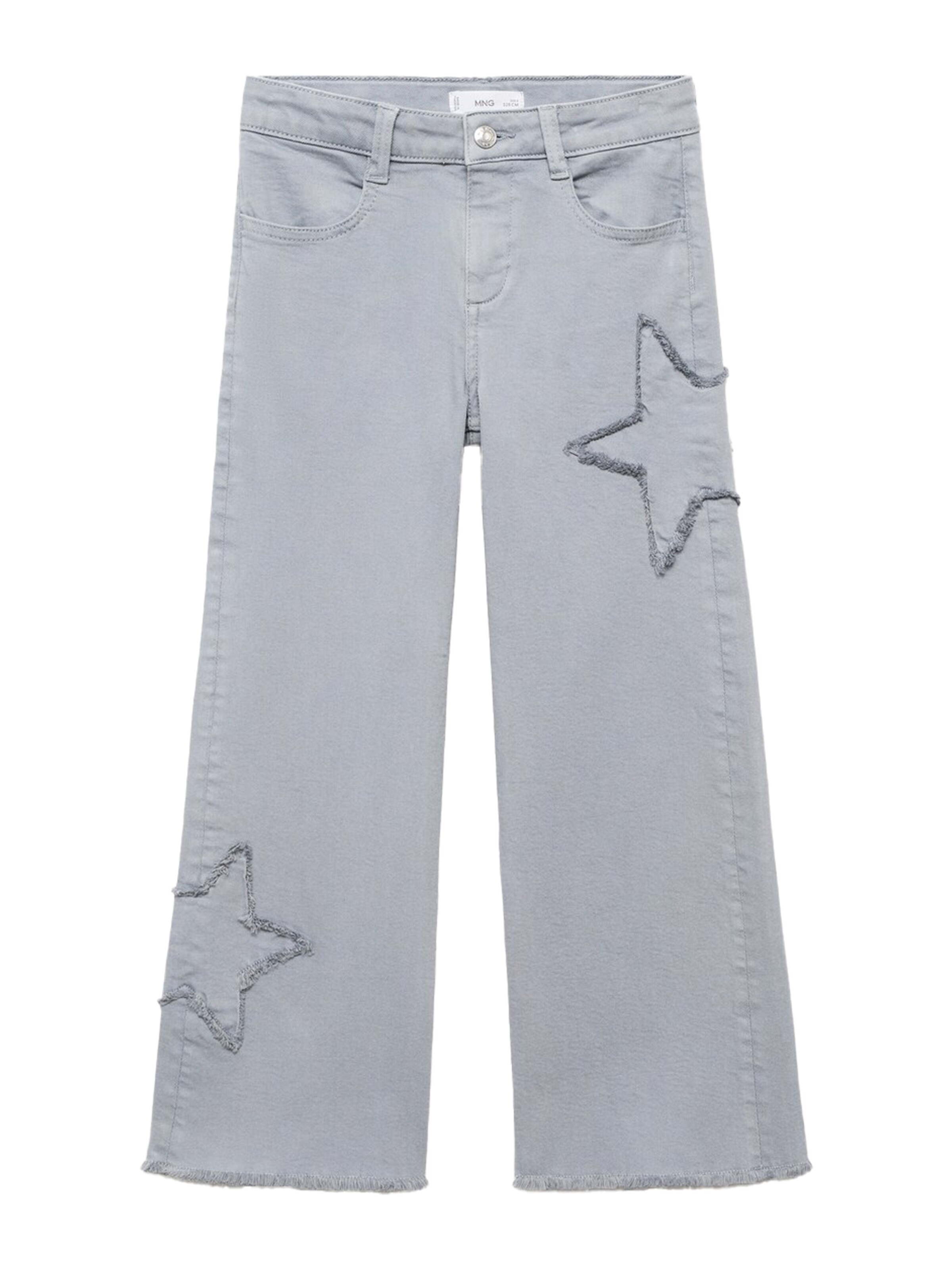 MANGO KIDS Wide Leg Jeans i blå: forside