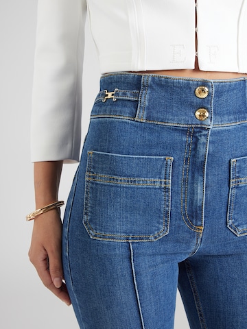 Elisabetta Franchi Rozkloszowany krój Jeansy w kolorze niebieski